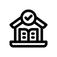 accepted line icon. Clean and minimalist icon for websites and mobile apps. vector