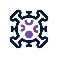 virus dual tone icon. Sleek and modern icon for websites and mobile apps. vector