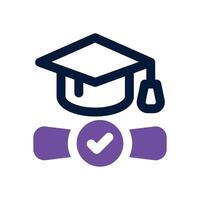 degree dual tone icon. Sleek and modern icon for websites and mobile apps. vector