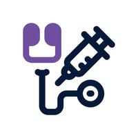 medical tool dual tone icon. Sleek and modern icon for websites and mobile apps. vector