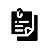 sticky note glyph icon. Strong and solid icon for websites, mobile interfaces, presentations, and visual branding. High quality and easy to edit. vector