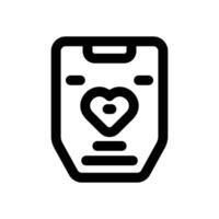 pulse line icon. Clean and minimalist icon for websites and mobile apps. vector