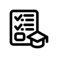 academic plan line icon. Clean and minimalist icon for websites and mobile apps. vector