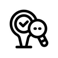 searching line icon. Clean and minimalist icon for websites and mobile apps. vector