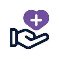 treatment dual tone icon. Sleek and modern icon for websites and mobile apps. vector