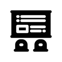 classroom glyph icon. Strong and solid icon for websites and mobile apps. vector