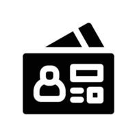 visa glyph icon. Strong and solid icon for websites, mobile interfaces, presentations, and visual branding. High quality and easy to edit. vector