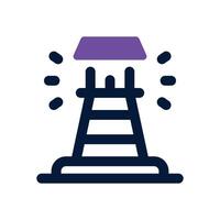 lighthouse duotone icon. Sleek and modern icon for websites, mobile apps, marketing materials, and corporate design. Fully scalable and ready to use. vector