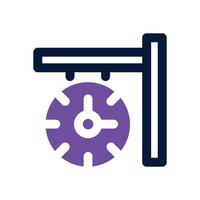 clock duotone icon. Sleek and modern icon for websites, mobile apps, marketing materials, and corporate design. Fully scalable and ready to use. vector