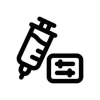 vaccine development line icon. Clean and minimalist icon for websites and mobile apps. vector
