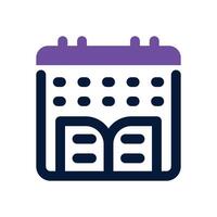 semester dual tone icon. Sleek and modern icon for websites and mobile apps. vector