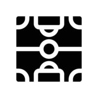 football field glyph icon. Strong and solid icon for websites and mobile apps. vector