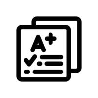 transcript line icon. Clean and minimalist icon for websites and mobile apps. vector