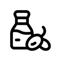 olive oil line icon. Clean and minimalist icon for websites and mobile apps. vector