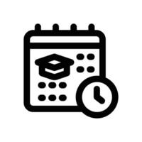 class schedule line icon. Clean and minimalist icon for websites, mobile apps, presentations, and logos. Fully scalable and customizable for any project. vector