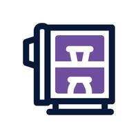 refrigeration dual tone icon. Sleek and modern icon for websites and mobile apps. vector