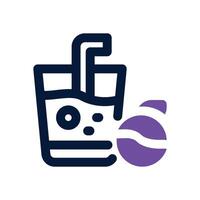 juice dual tone icon. Sleek and modern icon for websites and mobile apps. vector