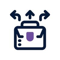 career direction dual tone icon. Sleek and modern icon for websites and mobile apps. vector