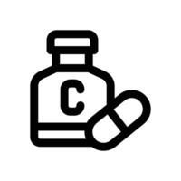 vitamin line icon. Clean and minimalist icon for websites and mobile apps. vector