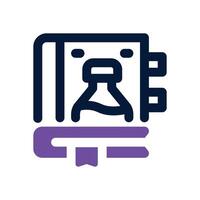 science book duotone icon. Sleek and modern icon for websites, mobile apps, marketing materials, and corporate design. Fully scalable and ready to use. vector