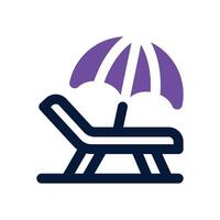 beach duotone icon. Sleek and modern icon for websites, mobile apps, marketing materials, and corporate design. Fully scalable and ready to use. vector
