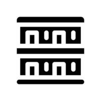 motel glyph icon. Strong and solid icon for websites and mobile apps. vector