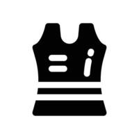 singlet glyph icon. Strong and solid icon for websites and mobile apps. vector