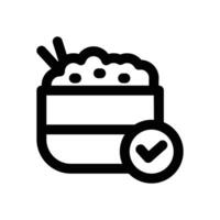 carbohydrate line icon. Clean and minimalist icon for websites and mobile apps. vector