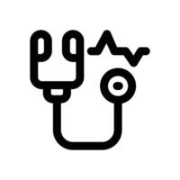 stethoscope line icon. Clean and minimalist icon for websites and mobile apps. vector
