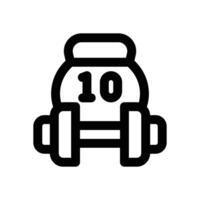 gym equipment line icon. Clean and minimalist icon for websites and mobile apps. vector