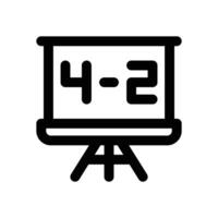 math line icon. Clean and minimalist icon for websites and mobile apps. vector