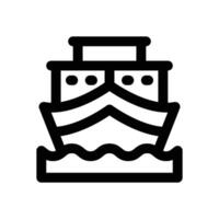 ship cargo line icon. Clean and minimalist icon for websites and mobile apps. vector
