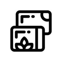 yoga block line icon. Clean and minimalist icon for websites and mobile apps. vector