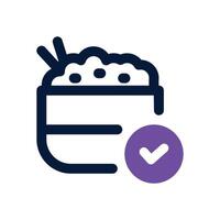 carbohydrate dual tone icon. Sleek and modern icon for websites and mobile apps. vector