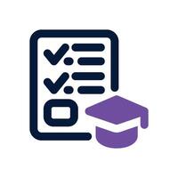 academic plan dual tone icon. Sleek and modern icon for websites and mobile apps. vector