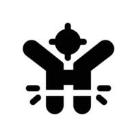 antibody glyph icon. Strong and solid icon for websites and mobile apps. vector