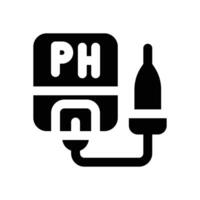 ph meter glyph icon. Strong and solid icon for websites and mobile apps. vector