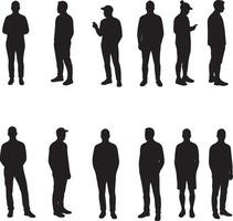 Hand Drawn People in Minimal Style for Architecture Featuring Human Figures for Floor Plans Urban Planning Presentations and Elevation Layouts vector