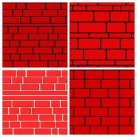 A collection of seamless patterns with a sturdy and attractive brick theme. Suitable for digital backgrounds, wallpapers, posters, websites, invitations, and more. vector