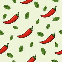A collection of seamless patterns with a fresh red chili theme. Suitable for digital backgrounds, wallpapers, posters, websites, invitations, and more. vector