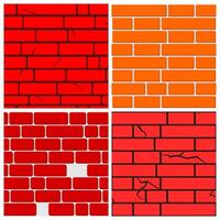 A collection of seamless patterns with a neat and attractive brick theme. Suitable for digital backgrounds, wallpapers, posters, websites, invitations, and many more. vector