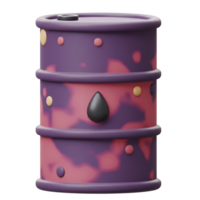 3d rendered oil barrel with camouflage design and a black droplet symbol emphasizing petroleum png
