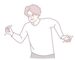 A Dynamic Character Animation Sketch designed for a variety of Creative Projects and ideas vector