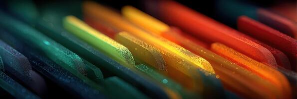 Vibrant abstract display of layered colors showcasing an array of vivid hues in dynamic arrangement photo
