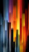 Vivid colors create an energetic display resembling a city skyline at night photo