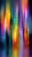 Colorful abstract light display with shimmering patterns in a vibrant gradient photo