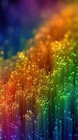 Colorful abstract pattern with vibrant hues creating a mesmerizing visual effect at twilight photo