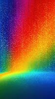 Colorful abstract pattern with vibrant waves of light in hues of red, orange, yellow, green, blue, and purple, creating a dynamic visual effect photo