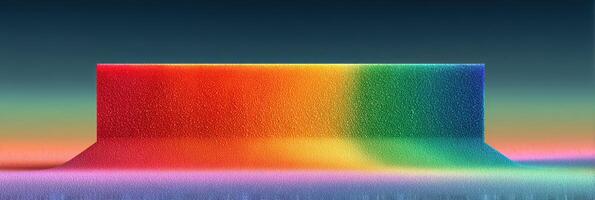Colorful abstract gradient formation with smooth texture under dramatic lighting at twilight photo