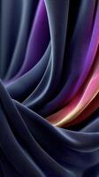 Elegant fabric folds showcasing rich colors and textures at a fashion studio during a design session photo